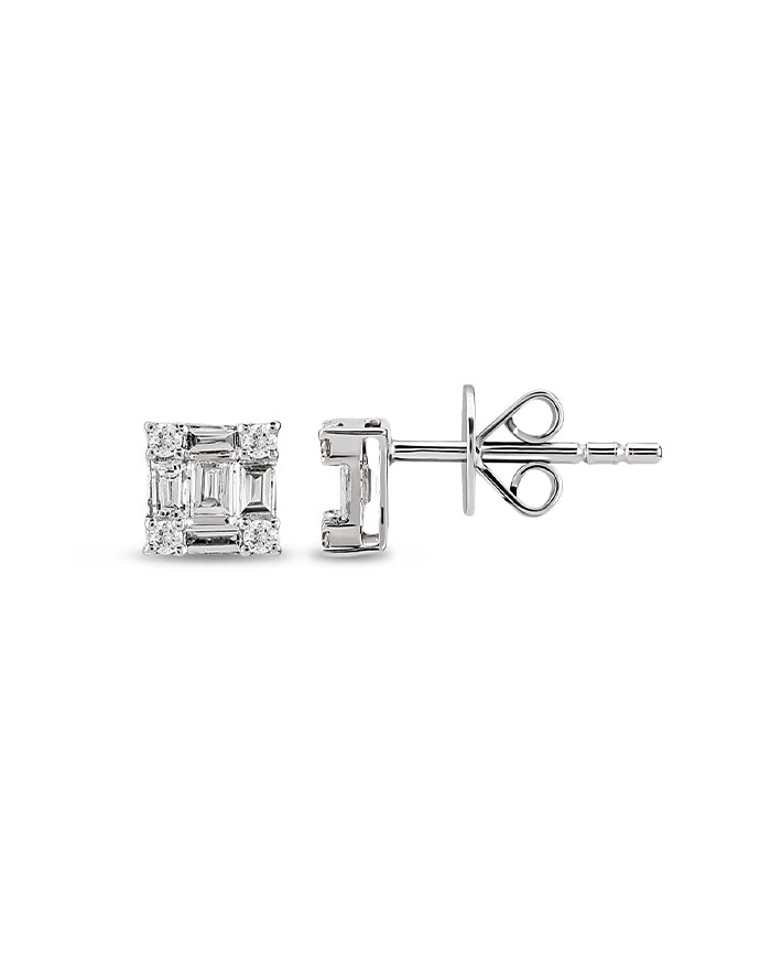 Baguette Illusion Earrings