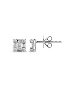 Baguette Illusion Earrings
