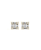 Baguette Illusion Earrings