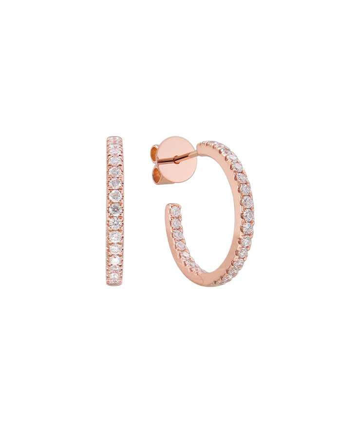 Back Diamond Hoops