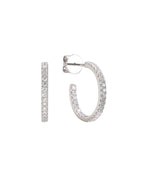 Back Diamond Hoops