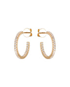 Back Diamond Hoops