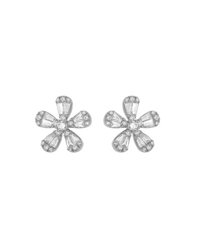 Daisy Baguette Earrings