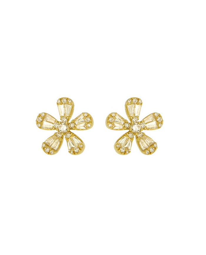 Daisy Baguette Earrings