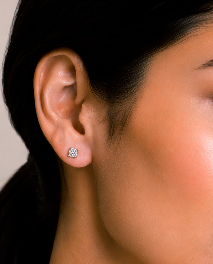 Square Illusion Earrings