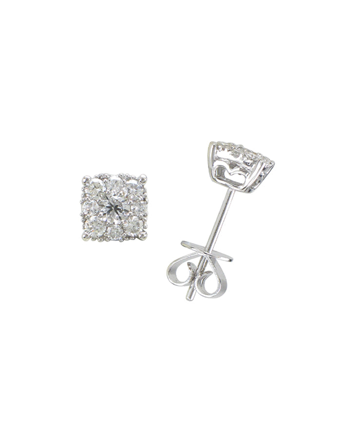 Square Illusion Earrings