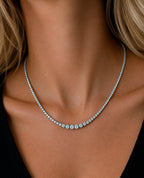 Half Riviera (Four Prong) Necklace