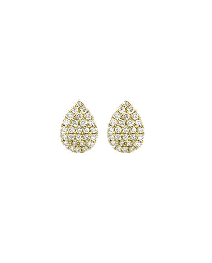 Pear Pave Earrings