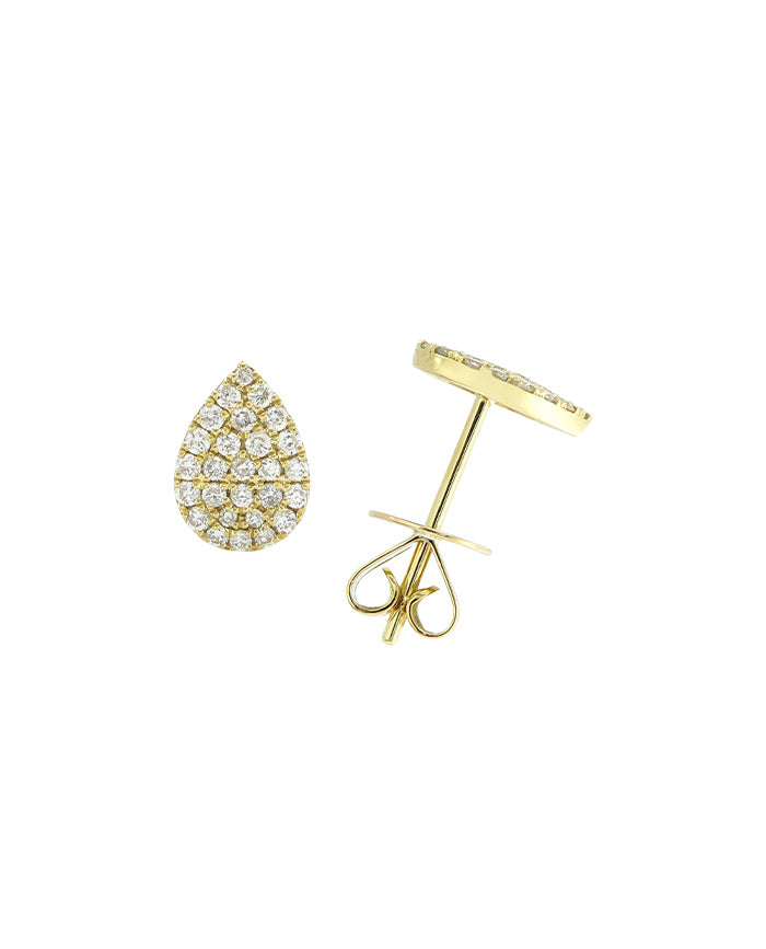 Pear Pave Earrings