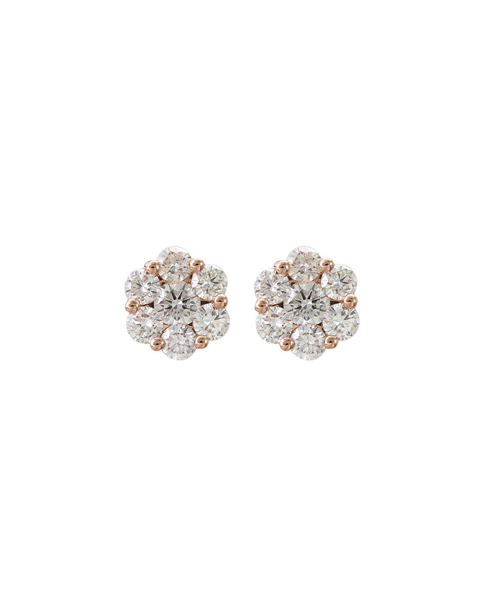 Rose Setting Earrings