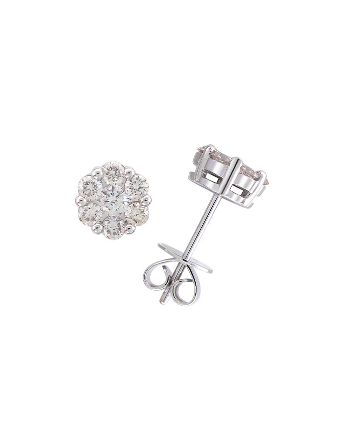 Rose Setting Earrings