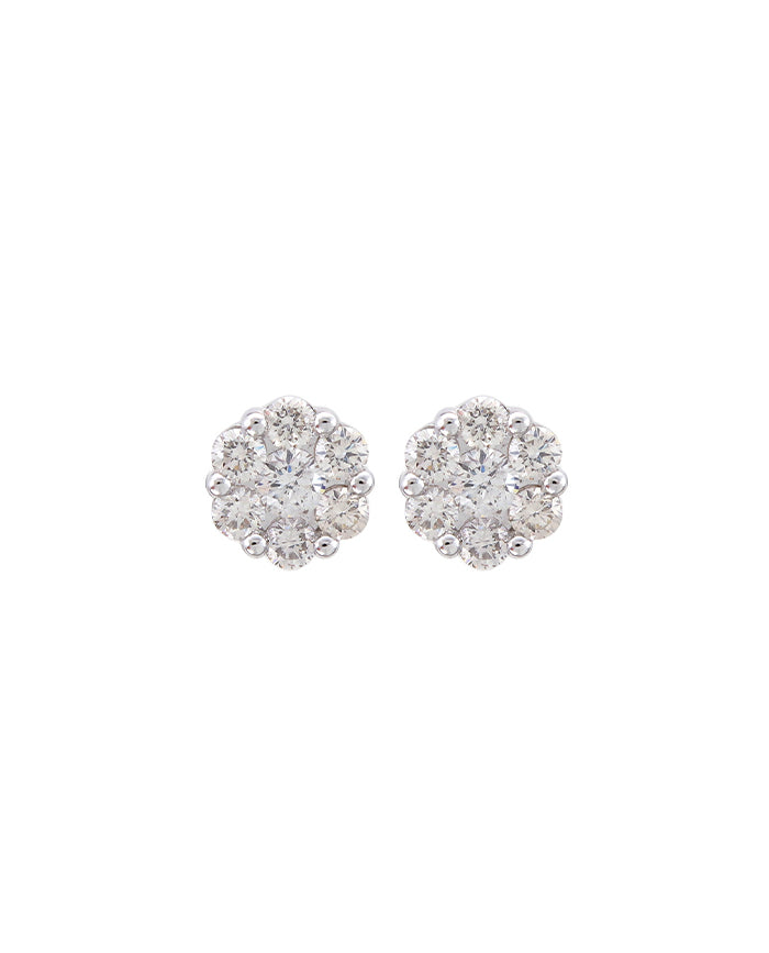 Rose Setting Earrings
