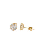 Rose Setting Earrings