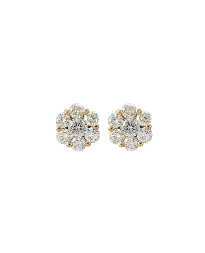 Rose Setting Earrings
